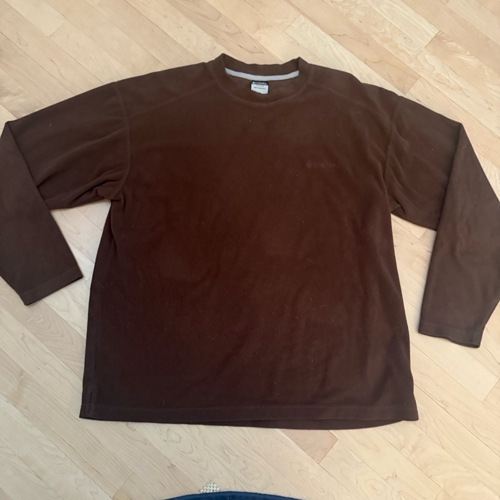 Columbia XCO Men's Long Sleeve Brown Sweater